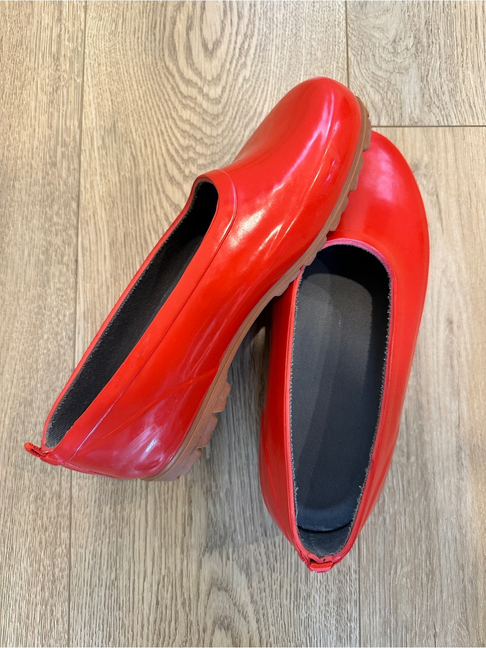 Mid West Red Rubber flat boots
